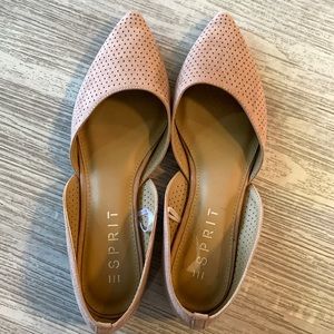 🆕Womens Shoes- US Size7.5- ESprit-DustyPink Suede ballet flats- BN w/out box